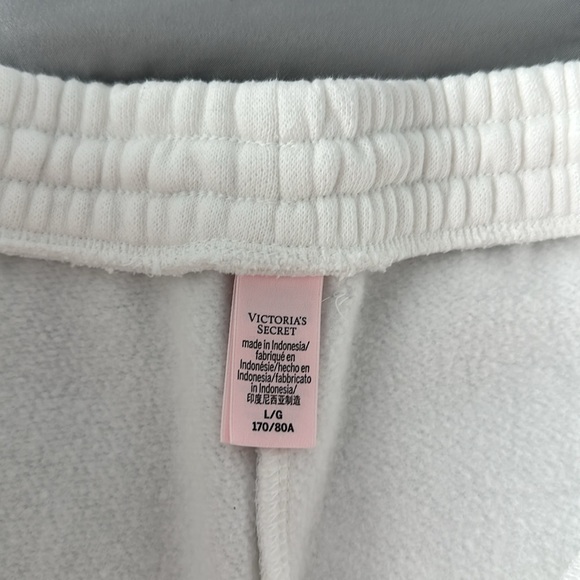 VICTORIA'S SECRET Cotton Fleece Wide-Leg Snap Lounge Sweatpants - Picture 8 of 9
